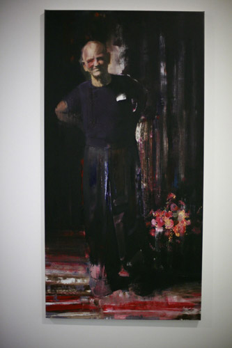 Oliver Hardy by Adrian Ghenie