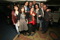 Dana Codorean-Berciu and Ramona Mitrica (centre) surrounded by RCC's volunteers (from left): Anca Babes, Laura Lazar, Alex Adam, Laurentiu Garofeanu, Dan Mitrica, Adrian Cherciu, Mihai Risnoveanu