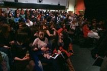 The audience during the Q&A session