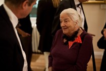 Elisabeth Ratiu chatting to one of the guests