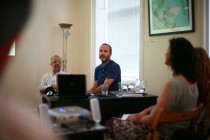 Catalin Berescu and Alexander Valentino during the presentation