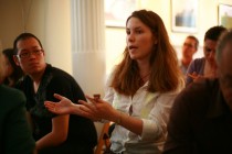 Members of the audience in the Q&A session