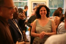 At the after-event reception