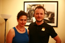 Ramona Mitrica, Director of the Romanian Cultural Centre, and Laurentiu Garofeanu