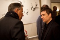 George Iacobescu, CEO of Canary Wharf Group, and Cristian Mungiu