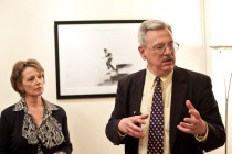Sheilah Kast and Jim Rosapepe during the Q&A with the audience
