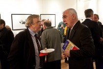 Two members of the audience during the reception