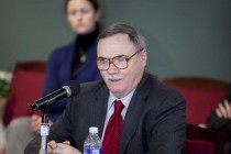 Arch Puddington, Director of Research of Freedom House, during the media breakfast briefing