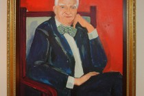 Portrait of Ion Ratiu, by his grandson Daniel Ratiu, on the grand stairway