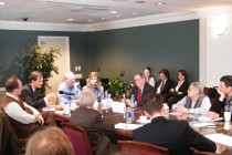 View from the hall during the media breakfast briefing at the Woodrow Wilson Center