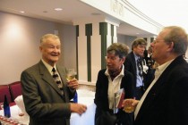 Zbigniew Brzezinski and Adam Michnik prior to the Ion Ratiu Democracy Lecture at the Woodrow Wilson Center, on 3 December 2009