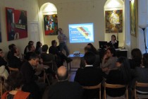 Romanian journalist Petru Clej in the Q&A session