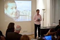 Cosmin Manolescu, Executive Director of Gabriela Tudor Foundation, addressing the audience
