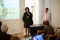 Ramona Mitrica, Director of the Ratiu Foundation / Romanian Cultural Centre, addressing the audience