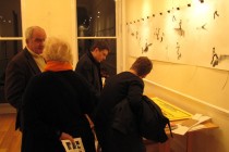 Having an advance preview of the exhibition