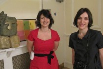 Alexandra Chiriac and Raluca Popa prior to the opening