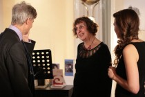 Stephen Romer and Elaine Feinstein, the Award's judges, having a chat