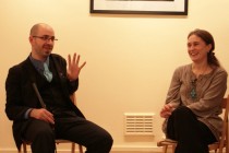 Mihai Risnoveanu talking to Roxana Tohaneanu-Shields about the exhibition