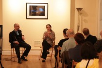 Mihai Risnoveanu and Roxana Tohaneanu-Shields discussing with the audience