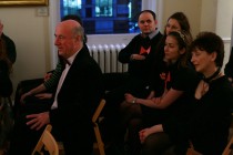 The guests of the event. On the left, Terry Sandell OBE