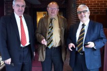 Nicolae Ratiu, Adam Michnik, and Indrei Ratiu at the Comos Club on 2 December 2009