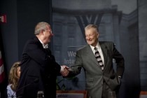Adam Michnik and Zbigniew Brzezinski