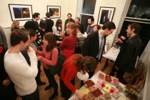 During the after-presentation reception
