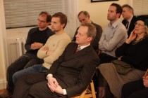 The audience of the event: in the centre of the image, Dr Alex Drace-Francis of University of Liverpool