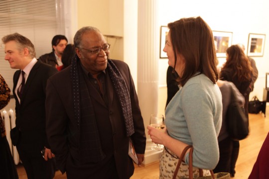 Dr Mike Phillips talking to Bronwen Riley
