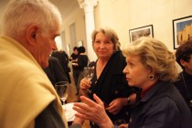 Members of the audience during the after-event reception