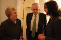 Anne and Serban Cantacuzino talking with Ramona Mitrica during the after-event reception