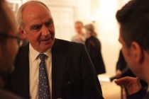 Nicolae Ratiu talking to members of the audience