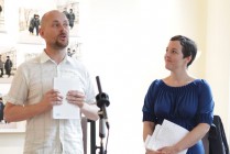 Andrew Mottershead and Rebecca French talking about 'The Shops Project'