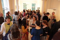 The after-event reception. View from the hall