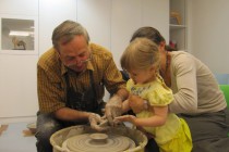 A first encounter with the potter's wheel...