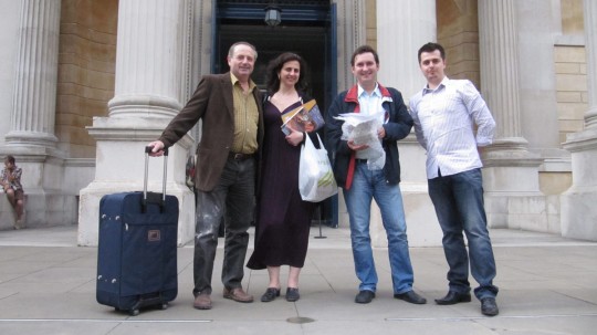 At the end of the very satisfactory day at the Ashmolean: Cornel Sitar, Ramona Mitrica, Petrica Pop Sitar, Adrian Cherciu