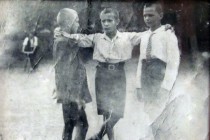Ion Ratiu (on the right) as a boy scout, approx. 1925