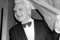 Ion Ratiu after voting in the first free elections in post-revolutionary Romania, May 1990 