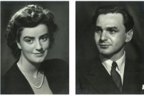 Elisabeth Ratiu and Ion Ratiu, shortly after their wedding, 1945