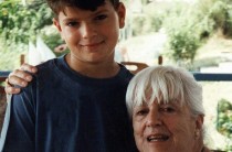 Elisabeth Ratiu with her grandson Alexandru, 1994