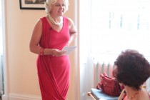 Domnica Radulescu talks to the audience about her life and books