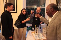 Toasting the success of Black Sea Twilight: George Adam, Lorena Condrut, Mihai Risnoveanu and Mike Phillips